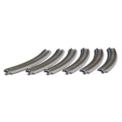 Curved Track R245-30deg (6Pcs) (Z)