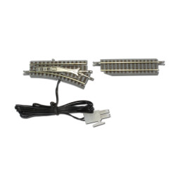 Elektrische Weiche rechts R127-26deg, inkl. Gleis gerade (Z) Elektrische Weiche rechts R127-26deg, inkl. Gleis gerade (Z)