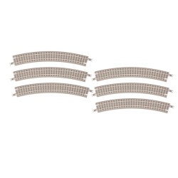 Gebogen rail R220-30deg met verkanting (6St) (Z)