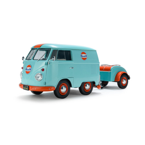 Volkswagen T1 Cool Combi + remorque Gulf '24 (1/18) Volkswagen T1 Cool Combi + remorque Gulf '24 (1/18)