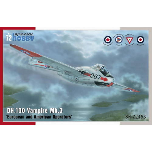 DH.100 Vampire Mk.3 - European and American Operators (1/72)
