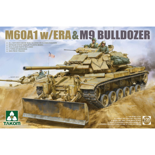 M60A1 w/ERA&M9 Bulldozer (1/35)
