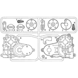 Super Clod Buster E Parts Gearbox Housing