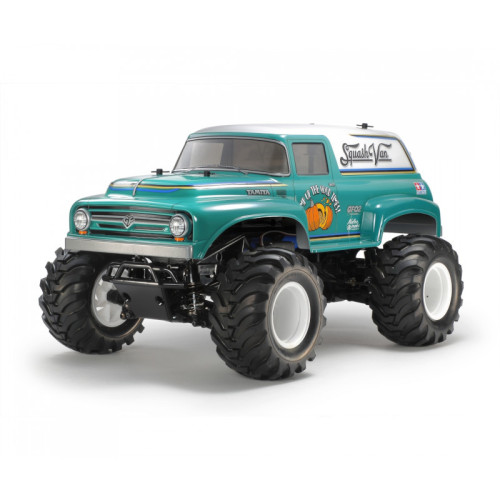 GF-02 Squash Van 4WD Carrosserie peinte vert & blanc Kit (1/10)