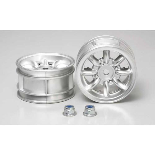 M-Chassis Mini Cooper 8-Spoke Chrome Wheel 24mm (2 Pieces)