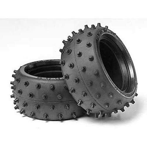 Wide Stud Spike Tire Set 38mm 1/10 (2 Pieces)