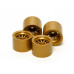 F104 Mesh Wheel Set for Sponge Tires Gold (4 Pieces)