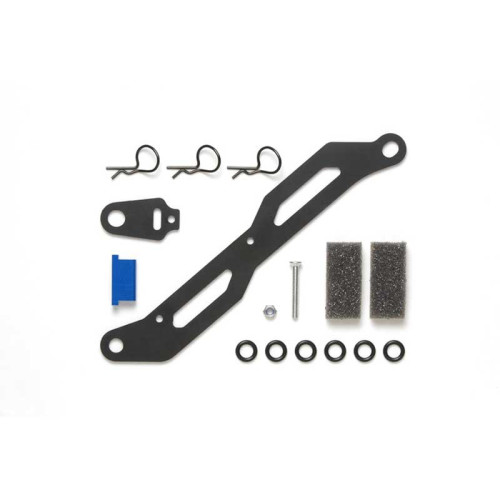 TT-02 FRP Batt Plate and Transponder Stay TT-02 FRP Batt Plate and Transponder Stay