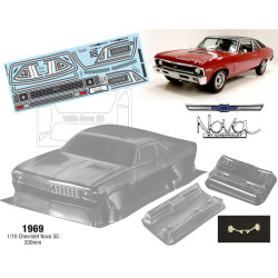Karosserie-Satz Chevrolet Nova SS 1969 200mm (1/10) Karosserie-Satz Chevrolet Nova SS 1969 200mm (1/10)