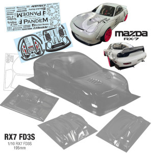 Kit Carrosserie Mazda RX7 FD3S - Pandem 195mm (1/10)
