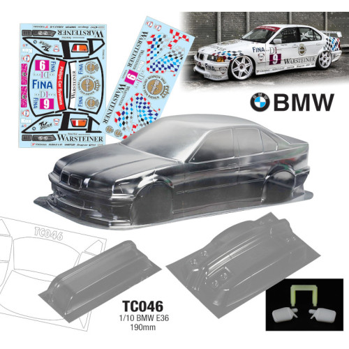 Body Set BMW E36 - Warsteiner 190mm (1/10) Body Set BMW E36 - Warsteiner 190mm (1/10)
