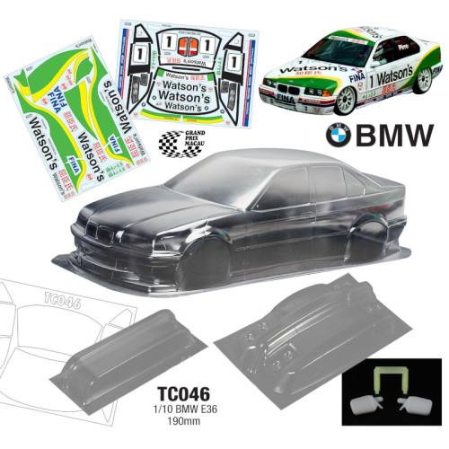 Body Set BMW E36 - Watson's 190mm (1/10) Body Set BMW E36 - Watson's 190mm (1/10)