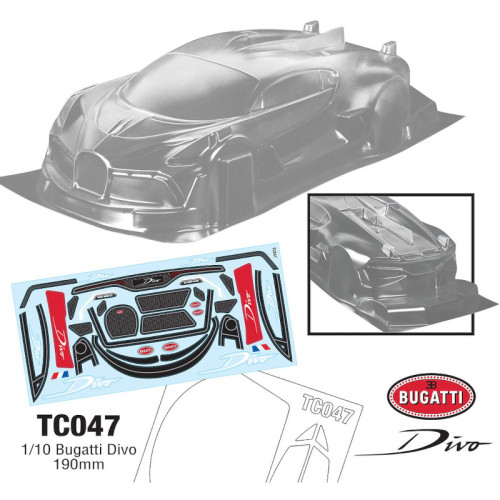 Body Set Bugatti Divo 190mm (1/10)