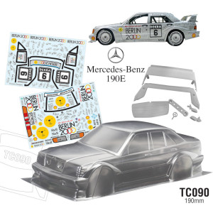 Clear Body Mercedes-Benz 190E - Berlin 2000 190mm (1/10)
