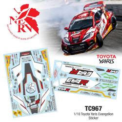Body sticker sheet Toyota Yaris - Evangelion (1/10)