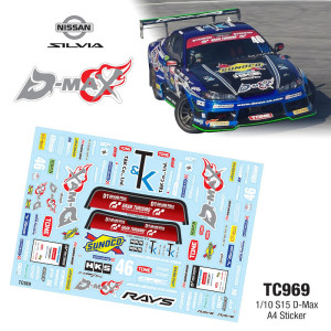 Body sticker sheet Nissan Silvia S15 - D-Max (1/10)