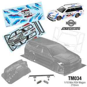 Clear Body Nissan Stagea - R34 HKS for M-chassis (1/10)