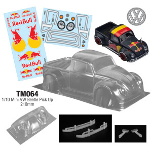 Clear Body Volkswagen Beetle Pick Up - RedBull for M-chassis (1/10)