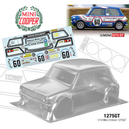 Body Set Mini 1275GT for M-chassis (1/10) Body Set Mini 1275GT for M-chassis (1/10)