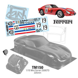 Carrosserie non peinte Ferrari 250GTO pour M-chassis (1/10)