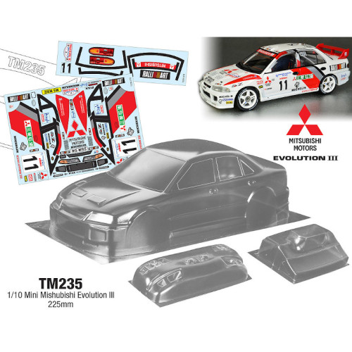 Clear Body Mitsubishi Lancer Evo III for M-chassis (1/10)