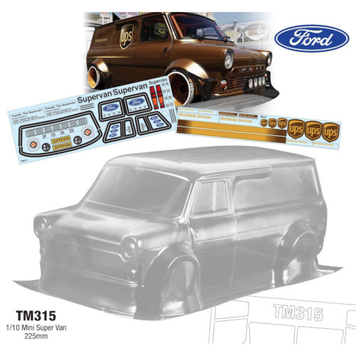 Carrosserie non peinte Ford Supervan UPS pour M-chassis (1/10) Carrosserie non peinte Ford Supervan UPS pour M-chassis (1/10)