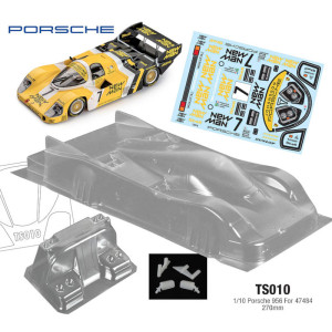 Body Set Porsche 956 - New Man for Tamiya Group C 205mm (1/10)