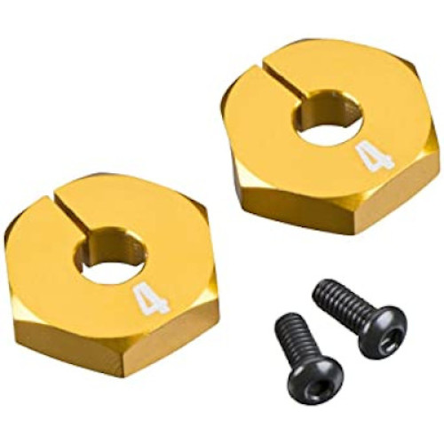 Aluminium Wheel Hex 4mm Gold (2Pcs) Aluminium Wheel Hex 4mm Gold (2Pcs)