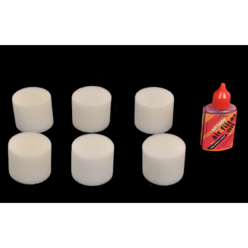 6x Filtre avec Huile pour filtre à air 19002