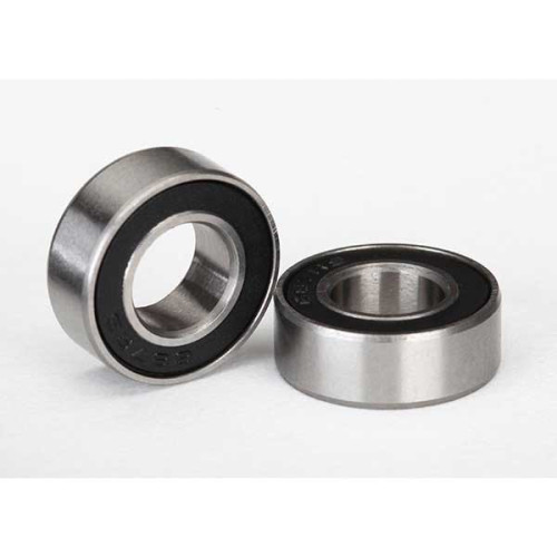 Ball bearing, black rubber sealed (7x14x5mm) (2) Ball bearing, black rubber sealed (7x14x5mm) (2)