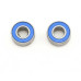 Ball bearings, blue rubber sealed (5x11x4mm) (2)