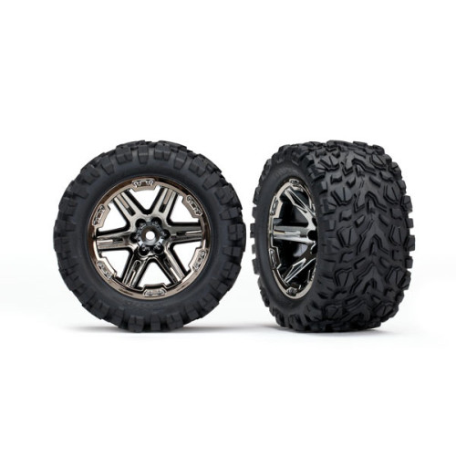 All-terrain Talon Tires & wheels Black Chrome (2Pc) All-terrain Talon Tires & wheels Black Chrome (2Pc)