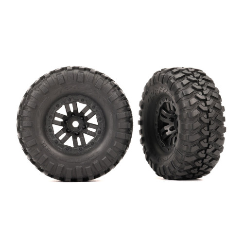 TRX-4M 1.0inch Black Wheels with Canyon Trail Tires (2Pcs)