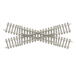 Crossing - 30° with Concrete Ties, Length 104.2 mm / 4-1/8" (N) Crossing - 30° with Concrete Ties, Length 104.2 mm / 4-1/8" (N)