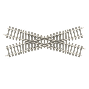 Crossing - 30° with Concrete Ties, Length 104.2 mm / 4-1/8" (N)