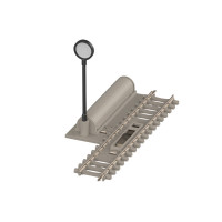 Uncoupler Track with Concrete Ties Length 76.3mm (N)