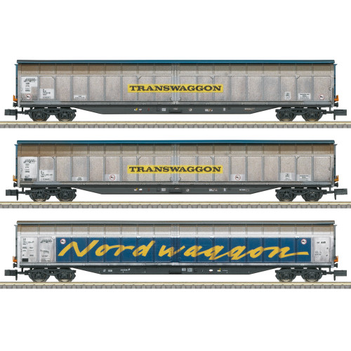 DB AG Schiebewandwagen-Set - Transwaggon (N)
