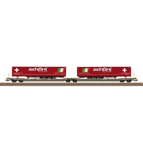 Hupac AG Type Sdggmrss Double Pocket Car T3000e (H0) Hupac AG Type Sdggmrss Double Pocket Car T3000e (H0)