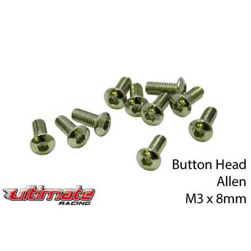 Button Head Cap Screw M3x8 (10Pcs)