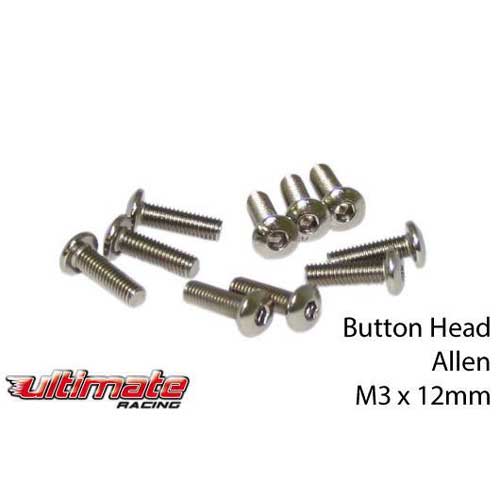 Button Head Cap Screw M3x12 (10Pcs)