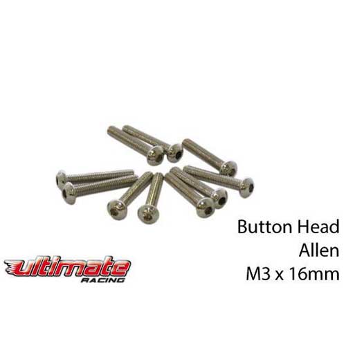 Button Head Cap Screw M3x16 (10Pcs)