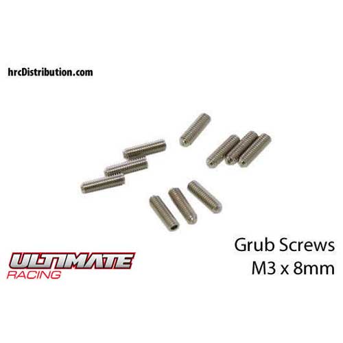 Set Screws M3x8 (10Pcs) Set Screws M3x8 (10Pcs)