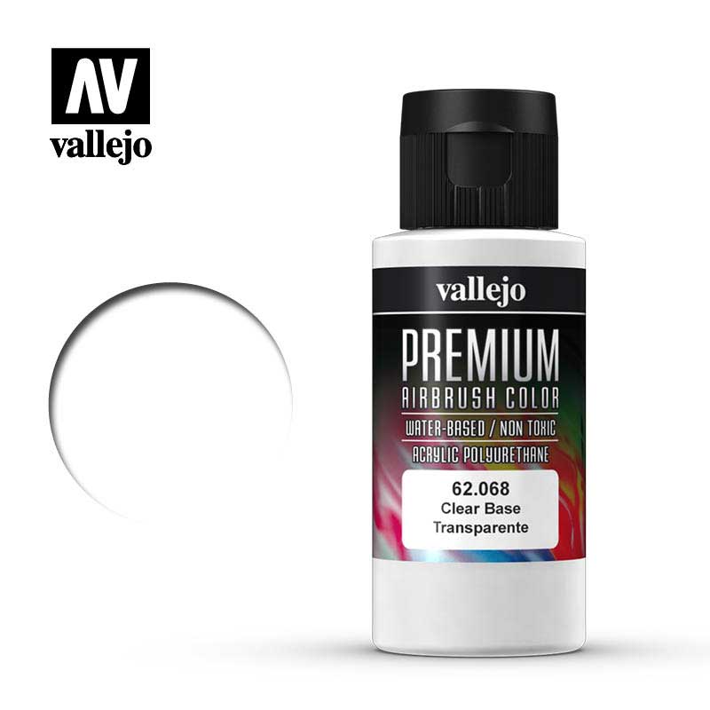 Base Clear Color Code Vallejo Premium RC-Color Clear Base 60ml VAL62068