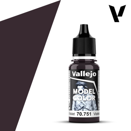 VALLEJO Model Color Black Violet (054)