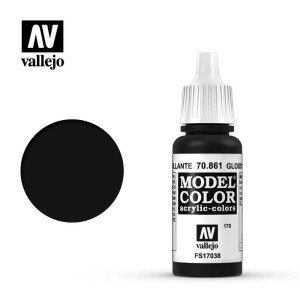 VALLEJO Model Color Glossy Black (170)