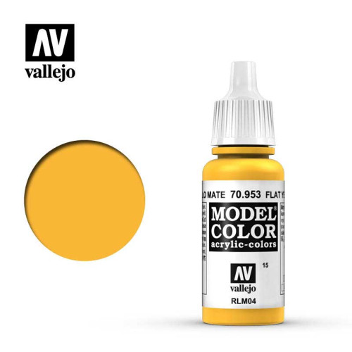 VALLEJO Model Color Flat Yellow (015)