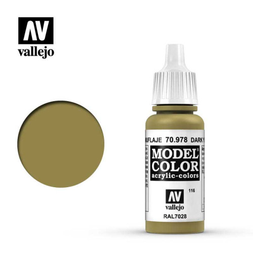 VALLEJO Model Color Dark Yellow (116) VALLEJO Model Color Dark Yellow (116)