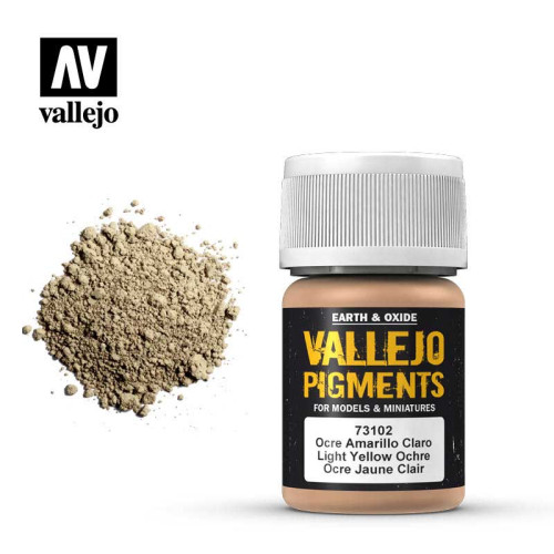 Vallejo Pigments Light Yellow Ochre 30ml Vallejo Pigments Light Yellow Ochre 30ml