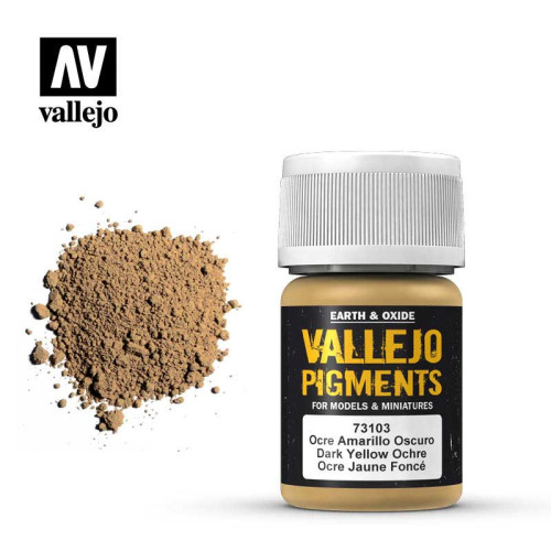 Vallejo Pigments Dark Yellow Ocher 30ml Vallejo Pigments Dark Yellow Ocher 30ml