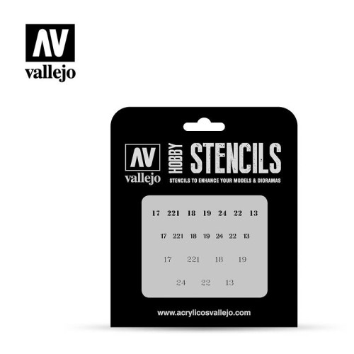 Stencil - AFV Markings - Soviet Numbers WWII (1/35) Stencil - AFV Markings - Soviet Numbers WWII (1/35)